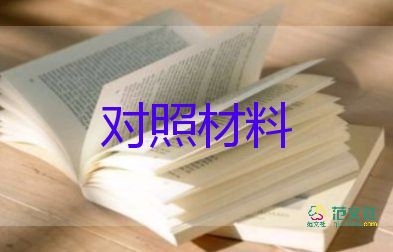 村檢查對(duì)照材料推薦5篇